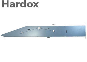 Płoza długa HARDOX 21328/P części do pługa NIEMEYER