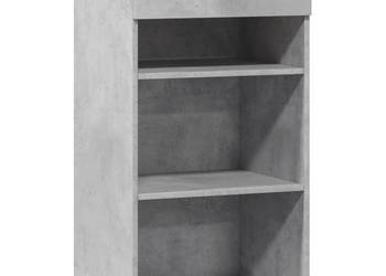 Szafka szarość betonu 50x425x93 cm materiał drewnopochodny WM-846330