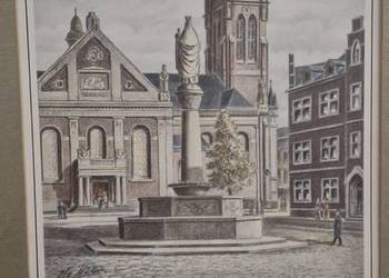 Obraz Denkmalplatz w Dülken rok 1960