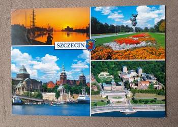SZCZECIN - M. IN. WIDOK NA PORT I POMNIK CZYNU POLAKÓW
