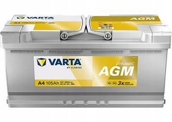 Akumulator VARTA Silver Dynamic A4 105Ah 950A START&STOP AGM (dawniej H15)