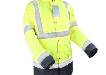 KURTKA FLUORESCENCYJNA OCIEPL. ROZM. XXL "URAN" - ŻÓŁTA