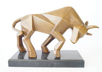 Figura z brązu BYK modernistyczny Byk z Wall Street