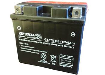 Akumulator motocyklowy 6Ah 120A GROM GTZ7S-BS YTZ7S-BS