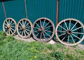 Koła drewniane szprychowe ozdobne wóz konny