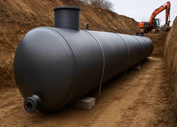 Zbiornik stalowy spiralnie karbowane od 10 000 l – retencja, PPOŻ, deszcz