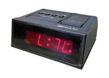 Zegar elektryczny / budzik Elite Clock 301, Niemcy lata 80.