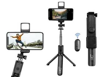 Uchwyt do telefonu 3w1 LTC Selfiestick + Statyw tripod + Lampa GGW