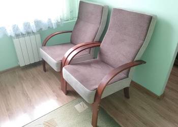 Fotele beżowo brązowe 2 szt.