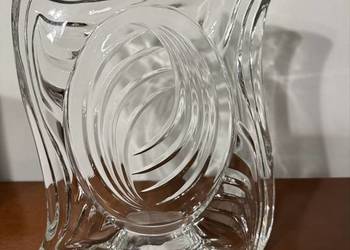 Szkło ozdobne szlifowane ramka antyk pamiątka z czasów PRL lata 80-te 20 w