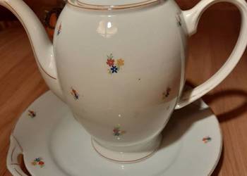 Stara porcelana Giesche Bogucice dzban talerz zabytek antyk