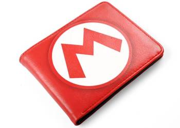 The Big M | 13 cm | Eko-Skóra | Portfel | Super Mario