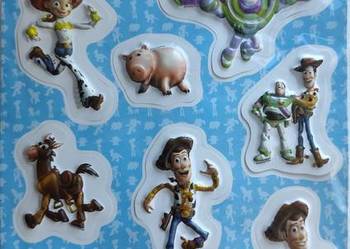 TOY STORY Naklejki 3D 9szt Buzz Lightyear Woody DISNEY PIXAR Zestaw