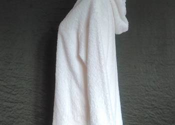 Ręcznik biały Bluza frotte r. 36-38 KAPTUR Unisex NOWE