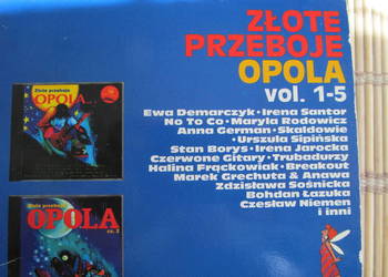 Złote przeboje opola vol. 1-5 CD , nowe