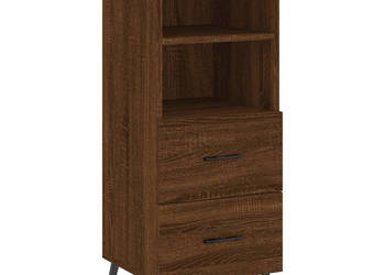 Szafka brązowy dąb 345x34x90 cm materiał drewnopochodny WM-828691
