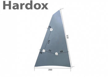 Pierś HARDOX 702948/P części do pługa ROWER