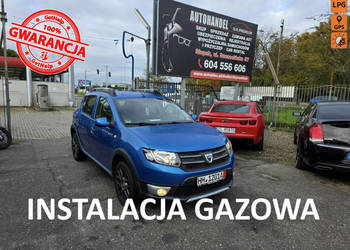 Dacia Sandero Stepway 0.9 TCE + LPG 90 KM, Klimatyzacja, Nawigacja, Blueto…