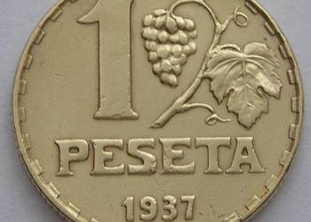 HISZPANIA 1 PESETA 1937