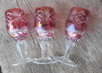 Kieliszki 3 szt szkło