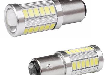 NOWA żarówka LED P21W 1157 dwuwłóknowa barwa biała zimna soc