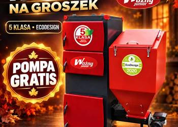 Kocioł piec c.o. 25kW do 200m2 5 klasa żeliwny podajnik groszek darmowa dos