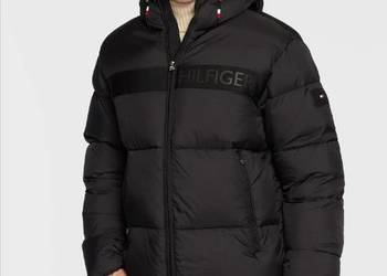 Kurtka pikowana męska Tommy Hilfiger - czarna regular fit, XXL