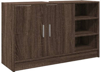 Szafka pod umywalkę brązowy dąb 90x29x55 cm WM-848128
