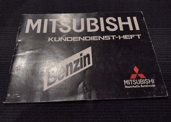 Mitsubishi Colt 89 Książka Gwarancyjna / Serwisowa Niemcy