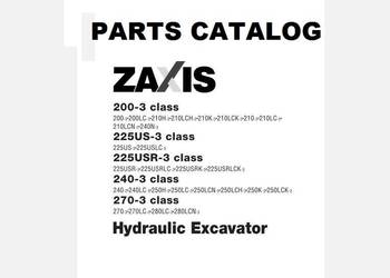 Hitachi Zaxis 240N-3 225US-3 225US-3 225USLC-3 katalog cz.