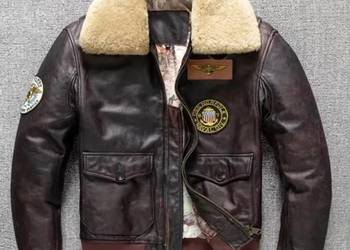 Kurtka ze skóry naturalnej kultowa kurtka pilotka G1 Tom Gun Warszawa