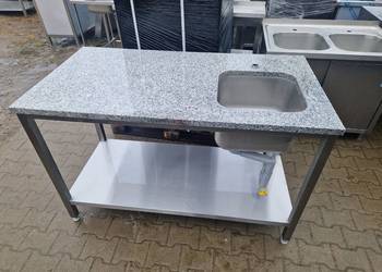 Zlew Gastronomiczny 1 Komorowy Z Blatem Granitowym 140/74/85