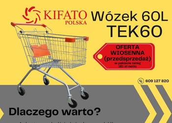 Wózek sklepowy 60l nowy gwarancja fv VAT wiosna przedsprzedaż