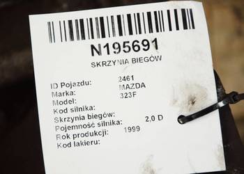 SKRZYNIA BIEGÓW MAZDA 323F RF4F