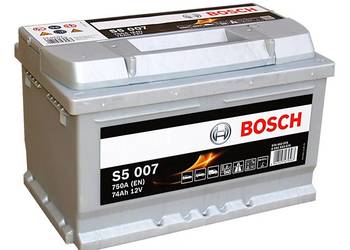 Akumulator 74Ah 750A Bosch EN S5007 PRAWY PLUS