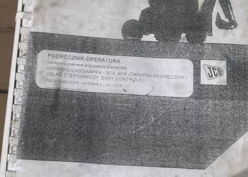 Podręcznik operatora / instrukcja koparko-ładowarka JCB 3CX 4CX