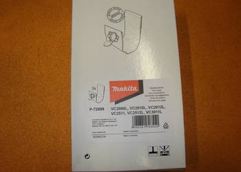 Worek flizelinowy na pył MAKITA do VC 2000 L ... VC 3011 L Ref. P-72899