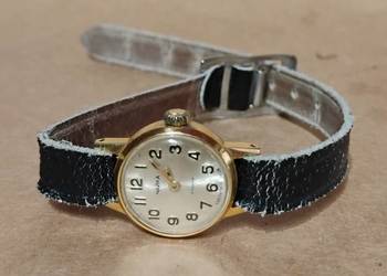 Zegarek Damski Czajka 17 JEWELS pozłacany AU