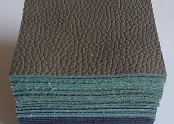 Skóra Kwadrat 8 x 8 cm (30 sztuk) Licowa Włoska Zielony i inne (36)