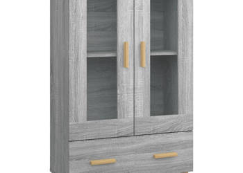 Szafka szary dąb sonoma 70x31x115 cm materiał drewnopochodny WM-817478