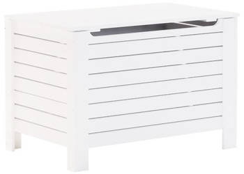 Skrzynia z wiekiem RANA biała 100x49x54 cm drewno sosnowe WM-4002324
