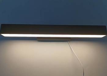 Lampa ścienna LED czarna 12W, neutralna, kinkiet, oprawa