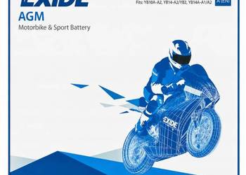 Akumulator EXIDE ETX14AH-BS 12Ah 210A