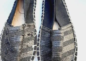38 czarne espadryle JD Williams z defektem 24 cm