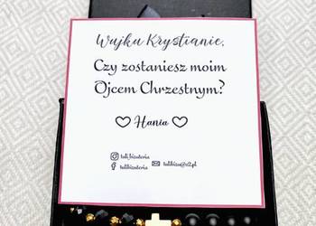 Bransoletka różaniec Czy zostaniesz moim Ojcem Chrzestnym