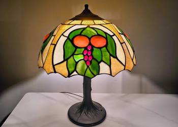 Lampa witrażowa stołowa nocna Tiffany
