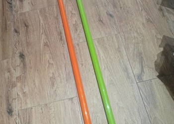 Lampy dwie ozdobne pomarańczowa i zielona