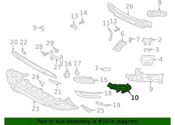 VOLVO S90 II R-Design mocowanie lewy halogen OE 31425140