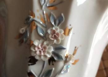 Prl bomboniera iryzowany cienka porcelana  Fenix Kislo