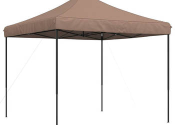 Składany namiot imprezowy typu pop-up brązowy 292x292x315 cm WM-4004918